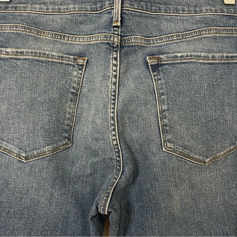 NWT Frame Denim Le Garcon Cuffed Crop Jeans Bixby Blue Size 31